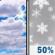 Friday: Mostly Cloudy then Chance Light Snow