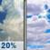 Wednesday: Slight Chance Showers And Thunderstorms then Partly Sunny