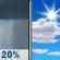 Friday: Slight Chance Rain Showers then Mostly Sunny